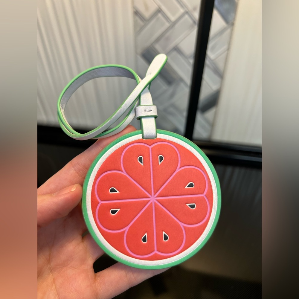 RARE Watermelon Kate Spade Tote Bag Tag Charm